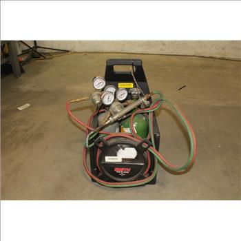 Smith Acetylene Torch, With Regulators, Tanks, Hoses And Caddy
