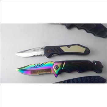 Smith & Wesson Pocket Knife, Crkt. Switch Blade Knife, And More, 5+ Pieces