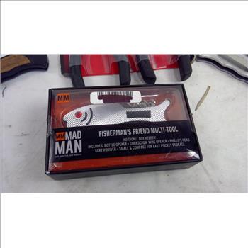 Snake Eye, Tac-Force, And More Knives, 7 Pieces With Husky Plier Set And Multitool