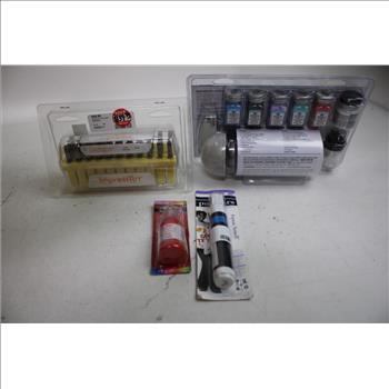 Snap And Spray Test, Kraft Blades, Stamps, And More, 14 Pieces
