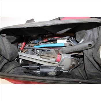 Snap On Tool Bag With Tools And Gorilla Grip Gloves