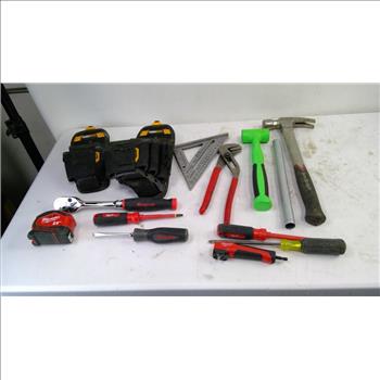 Snap-On Adjustable Joint Pliers, Dead Blow Hammer, Tool Belt Pouches, And More