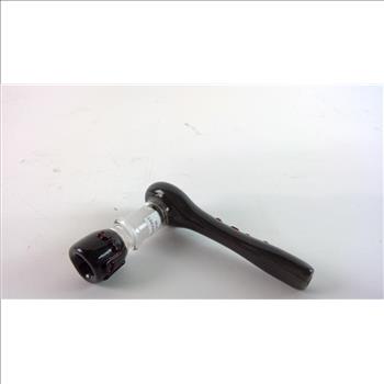 Snap-On Ratchet Style Glass Smoking Pipe