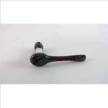 Snap-On Ratchet Style Glass Smoking Pipe