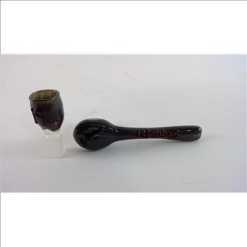Snap-On Ratchet Style Glass Smoking Pipe