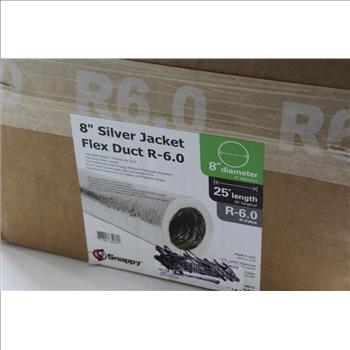 Snappy 8 Inch Silver Jacket Flex Duct R-60