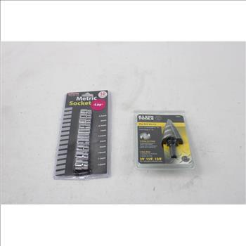 Socket Set, Step Drill Bit And More