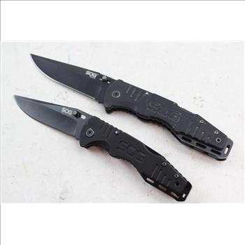 SOG Folding Knives; 2 Pieces