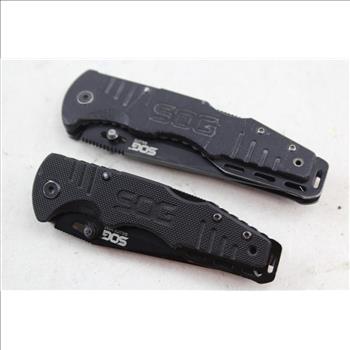 SOG Folding Knives; 2 Pieces