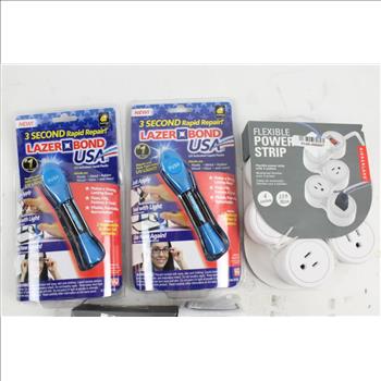 Solar Charging Bank, Flexible Power Strip And More, 5 Pieces