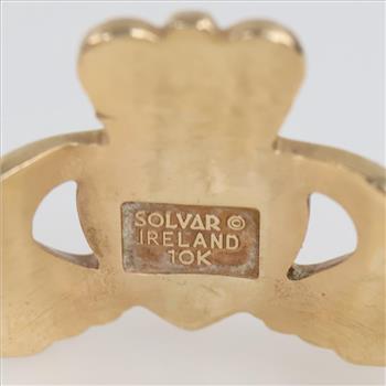 Solvar 10kt Gold Claddagh Ring