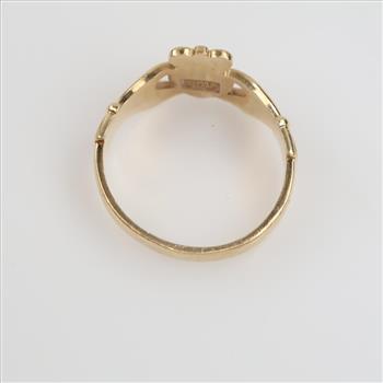 Solvar 10kt Gold Claddagh Ring