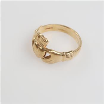 Solvar 10kt Gold Claddagh Ring