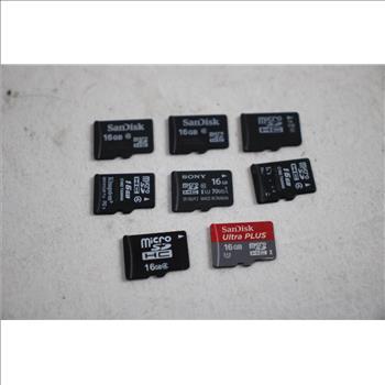 Sony 16 Gb Sd Card, San Disk 16 Gb Card, And More, 8+ Pieces