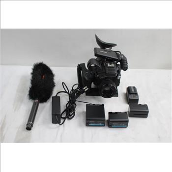 Sony 4K XD Video Camera With Case And Accessories