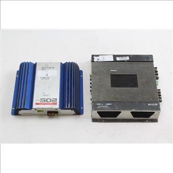 Sony Exm 502 And 2-channel 800W Amplifier: 2 Items