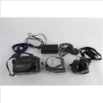 Sony Hi8 Video Camera And More, 3 Pieces
