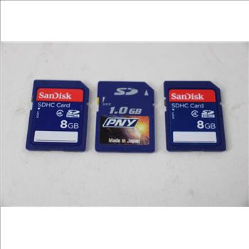 Sony Memory Stick Pro Duo, With SD Cards, 5 Pieces
