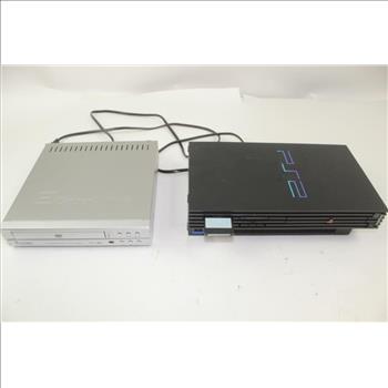 Sony Playstation 2 Console, PS2 Controllers, Cyber Home Dvd Player
