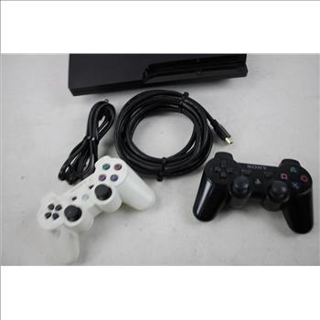 Sony Playstation 3 Slim With Wireless Controllers, 3 Pieces
