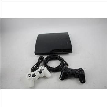 Sony Playstation 3 Slim With Wireless Controllers, 3 Pieces