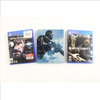 Sony Playstation 4 Games, 9 Pieces And DVD And Blu-Ray Movies 15 Pieces