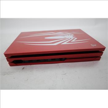 Sony Playstation 4 Pro 1TB Limited Edition Spider-Man Console With White Controller