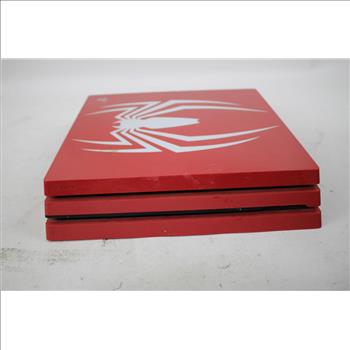 Sony Playstation 4 Pro 1TB Limited Edition Spider-Man Console With White Controller
