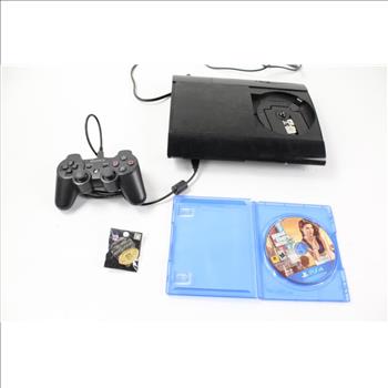 Sony PS3 Ultra Slim, PS3 Controller, GTA 5 For PS4, 3 Items