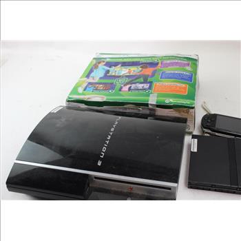 Sony PSP Game System, Leap Frog LeapTV And More, 4 Pieces