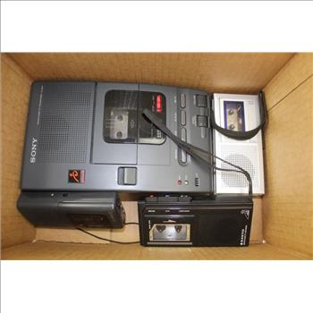 Sony & Sanyo Voice Recorders/transcriber; 4 Pieces