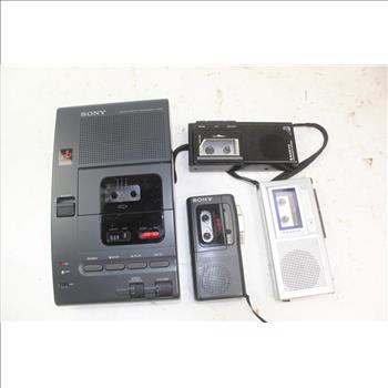 Sony & Sanyo Voice Recorders/transcriber; 4 Pieces