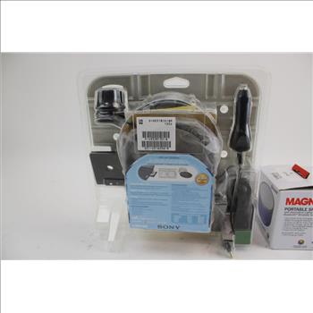 Sony Walkman Portable CD Player And Magnavox Bluetooth Speaker