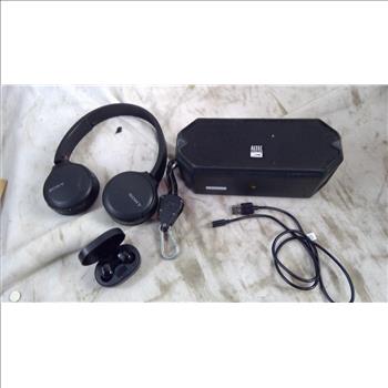 Sony Wireless Headphones, Altec Bluetooth Speaker, And More, 4 Pieces