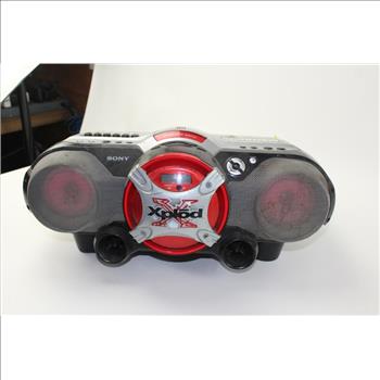 Sony Xplod Cfd -G505 Boombox Cd,Cassette Tape, Am- Fm Radio