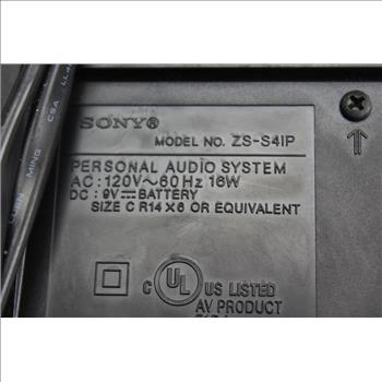 Sony ZS-S4iP Boombox