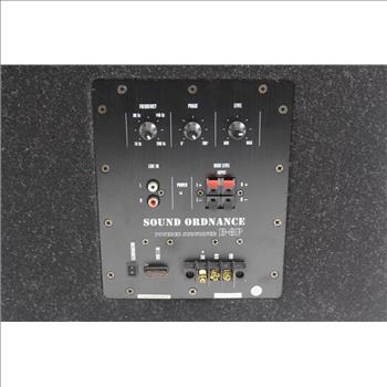 Sound Ordnance B-8P Speakers And Speaker Box