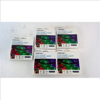 SoundLogic XT Sound Activated LED Strip Light, 5 Pieces