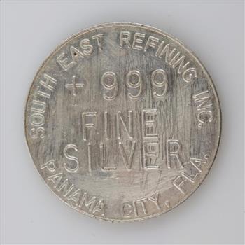 South East Refining Inc. Fine Silver 1 Troy Oz Round