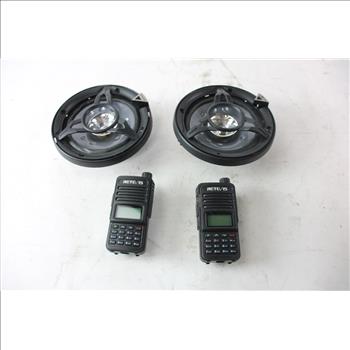 Speaker And Radio Lot, 4 Pieces