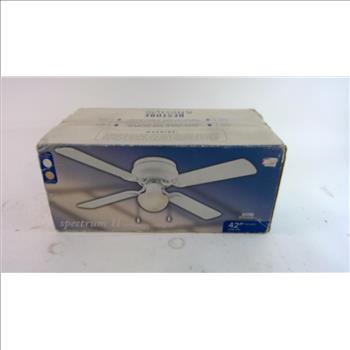 Spectrum II White Finish Ceiling Fan 42