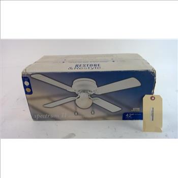 Spectrum II White Finish Ceiling Fan 42