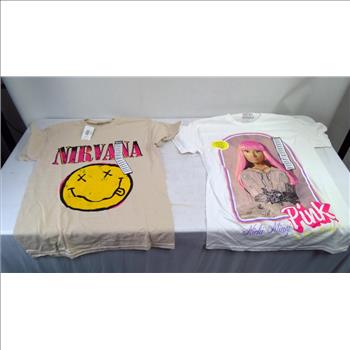Spencer's Graphic T-Shirts, Size Small, 4 Pieces
