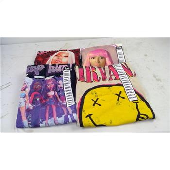 Spencer's Graphic T-Shirts, Size Small, 4 Pieces