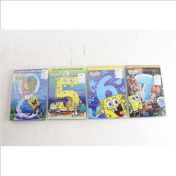 Spongebob Squarepants Season DVDs, 4 Pieces