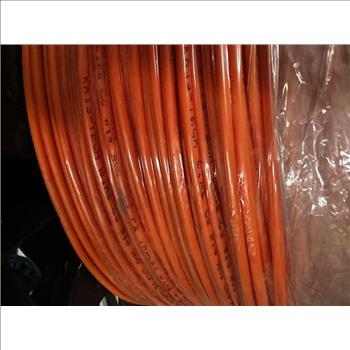 Spool Of Orange Electrical Wire