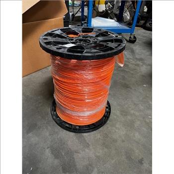 Spool Of Orange Electrical Wire
