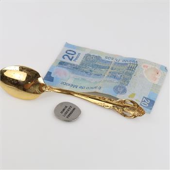 Spoon, Token & 20 Pesos, 3 Items