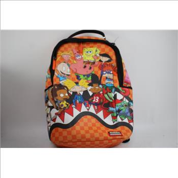 Sprayground X Nickelodeon 90's Characters Chilling Orange Backpack