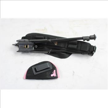 Spring-Loaded Rifle Bipod With Black/Pink Gun Sleeve